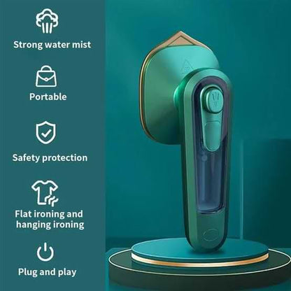 🔥 Mini Steam Iron – Wrinkle Free Clothes in 60 Seconds
