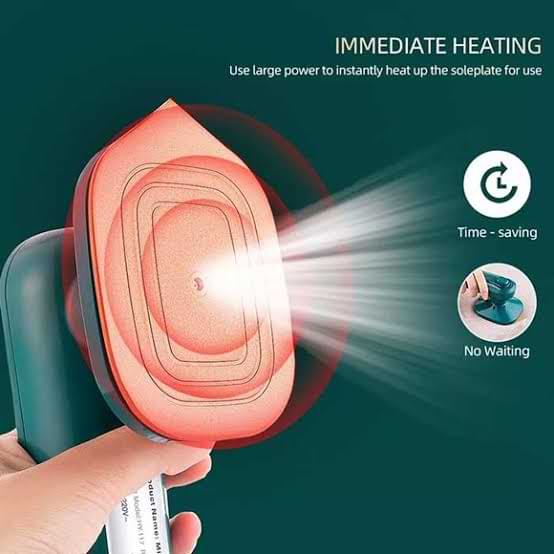 🔥 Mini Steam Iron – Wrinkle Free Clothes in 60 Seconds